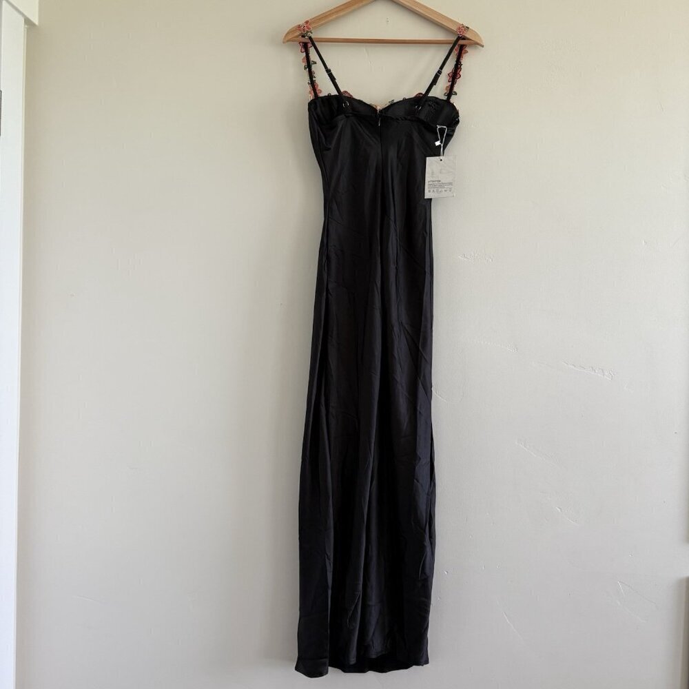 Princess Polly Kenzie Size XS Maxi Dress Black Coquette Sexy Prom Party Holiday - Picture 8 of 14